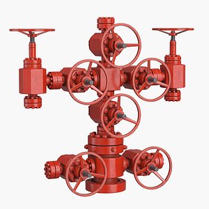 oil wellhead tree 3D model