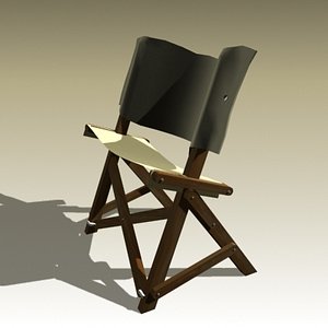 3d model anonymous folding chair