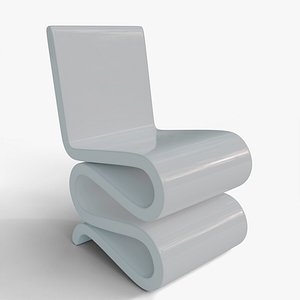Z Shape Chair 3D