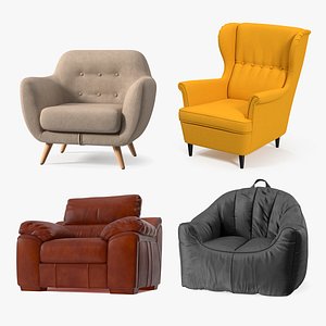 Armchairs Collection 8 3D model