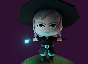 Mage Chibi 3D Model 3D
