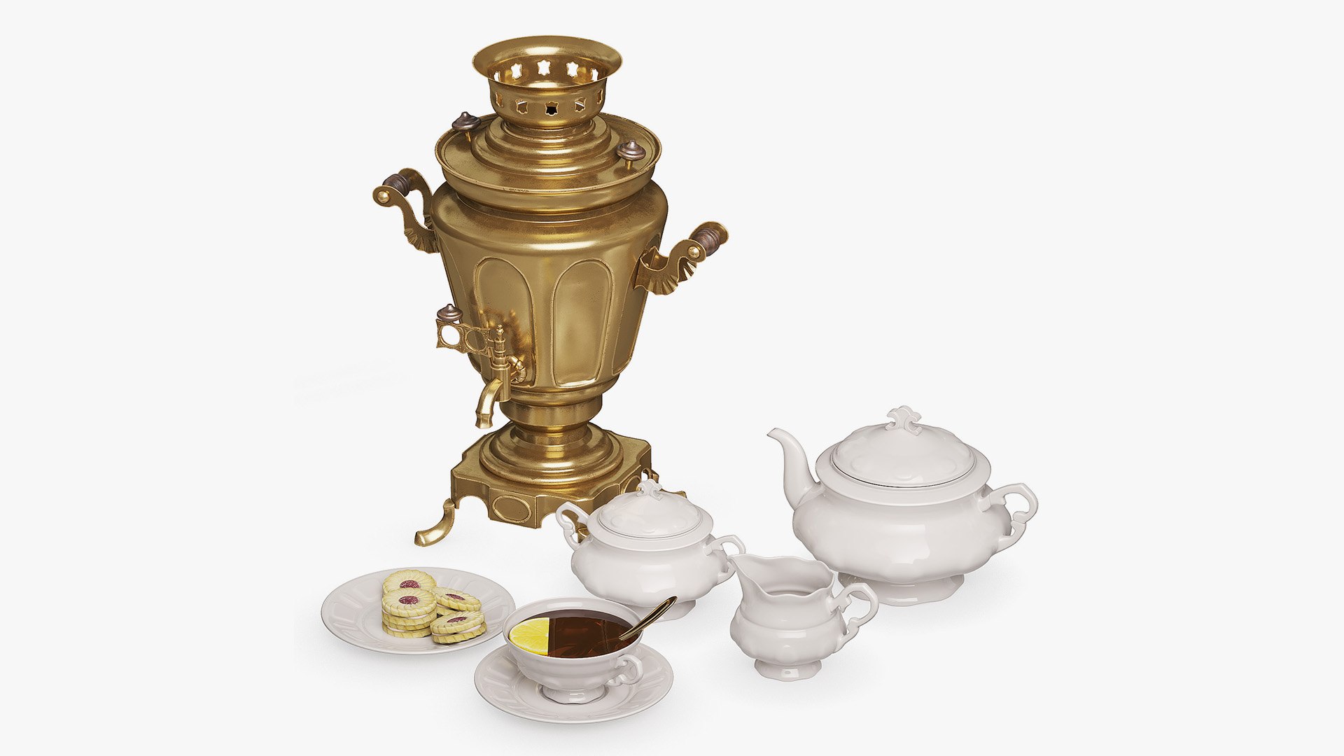 Tea set with samovar 3D https://p.turbosquid.com/ts-thumb/Bm/ylhYto/Dl/ts_002/jpg/1746445630/1920x1080/fit_q87/17b5ced7b47e81b5e2e31646c820d3c9a04aadbb/ts_002.jpg