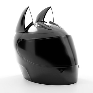 3D Cat Ear Helmet model