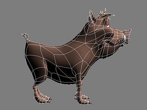 pig 3d model