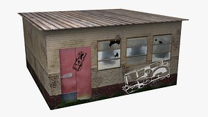 Low Poly Building with Textures
