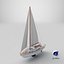 Sailing Yacht1 Low-poly PBR model
