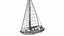 Sailing Yacht1 Low-poly PBR model