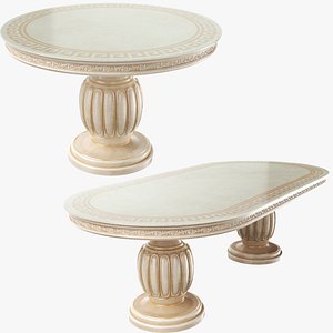 3D Two Dining Tables model