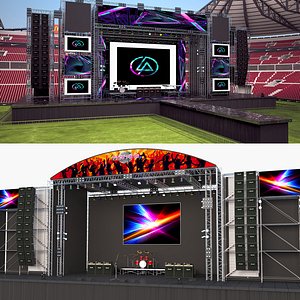 3D model concert stages 2