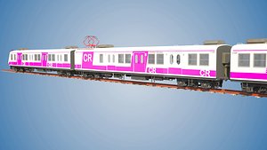 mumbai bombardier emu local 3D model