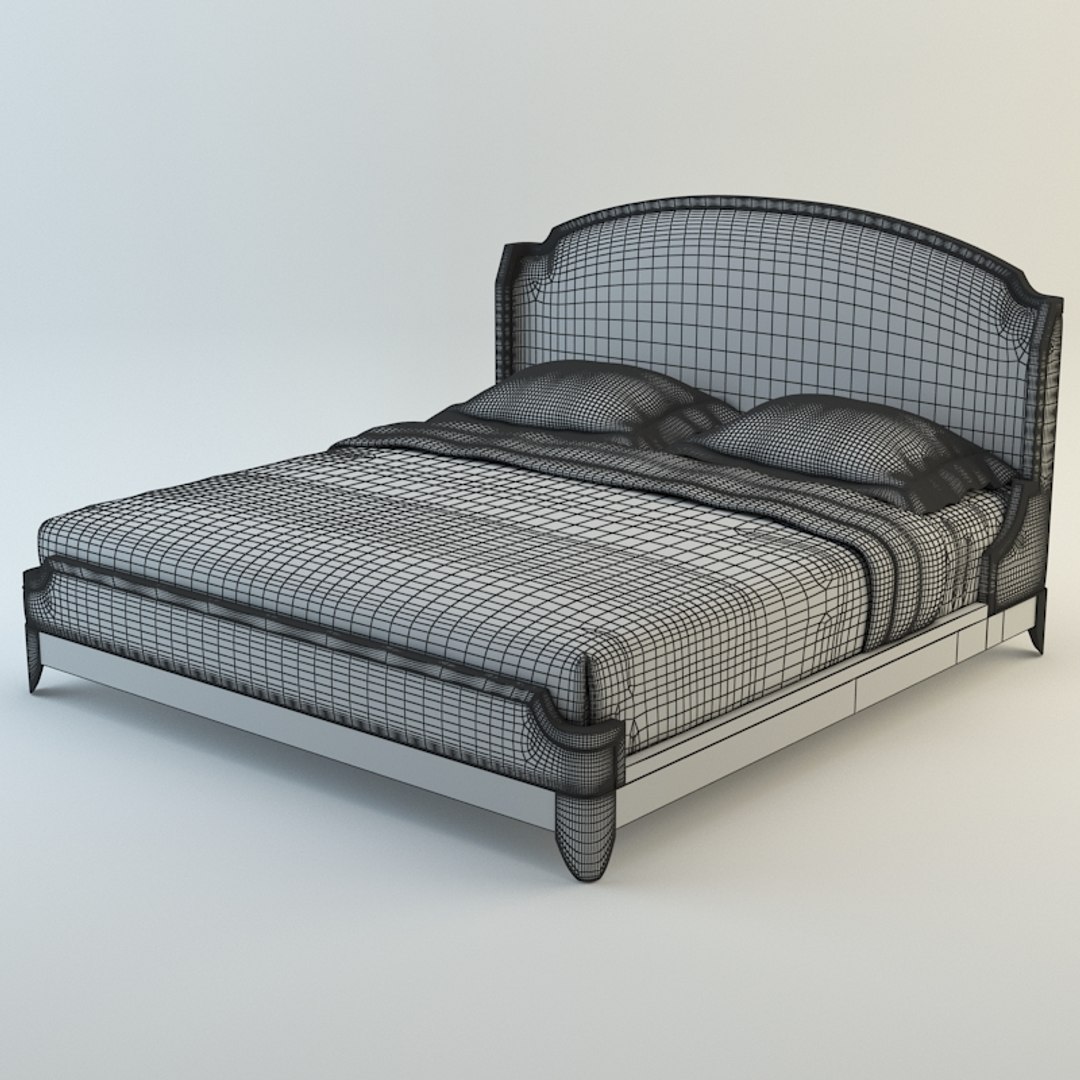 Baker Arabesque Bed 3d Model