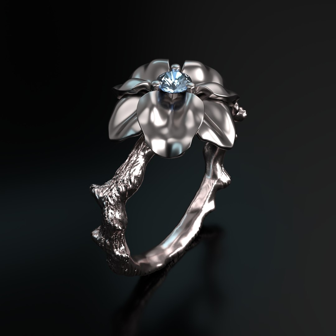 Flower Ring Model - TurboSquid 1403084