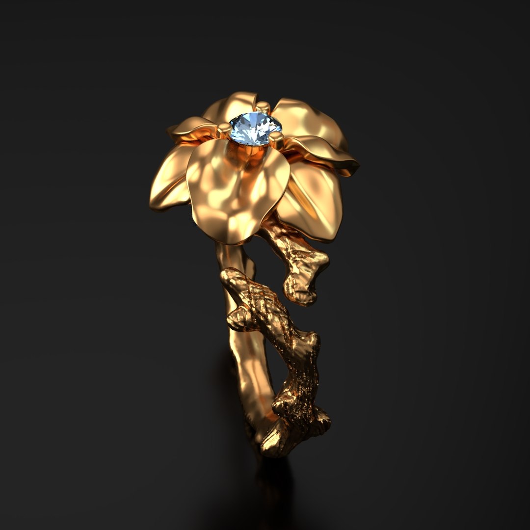 Flower Ring Model - TurboSquid 1403084
