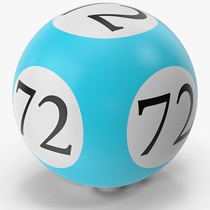 3D model Bingo Ball 72