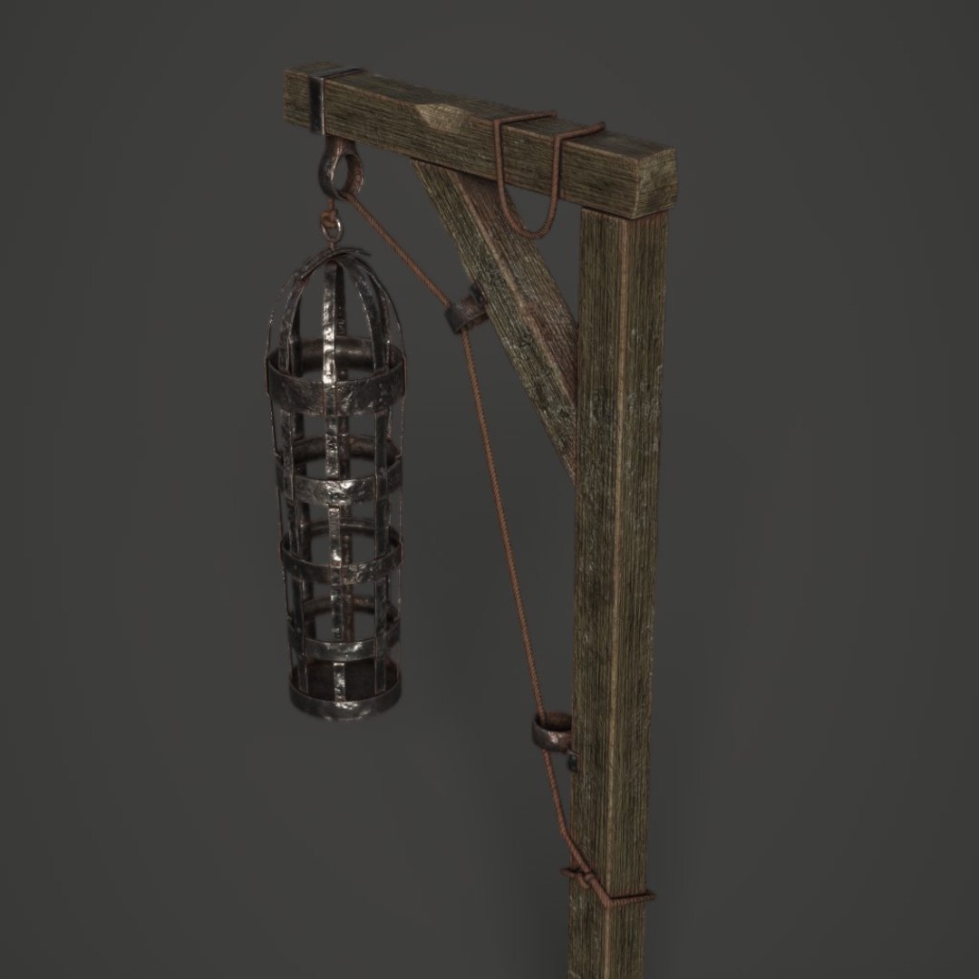 3D Medieval Gibbet Cage Model - TurboSquid 1197889