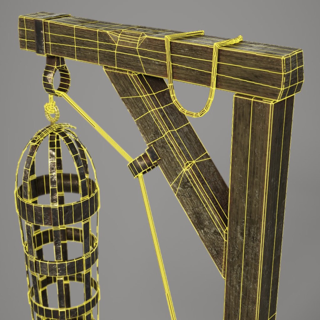 3D Medieval Gibbet Cage Model - TurboSquid 1197889