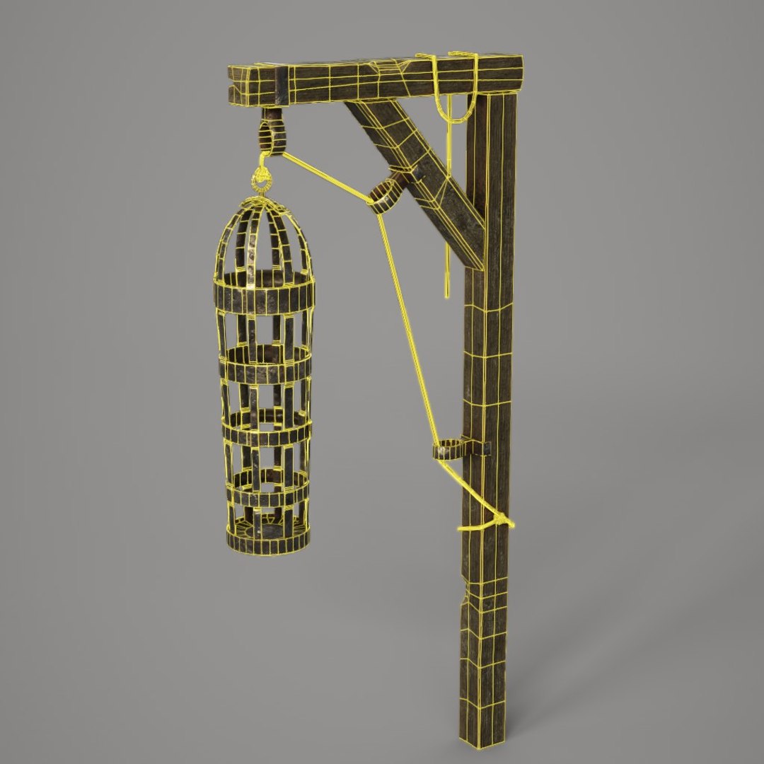 3D Medieval Gibbet Cage Model - TurboSquid 1197889