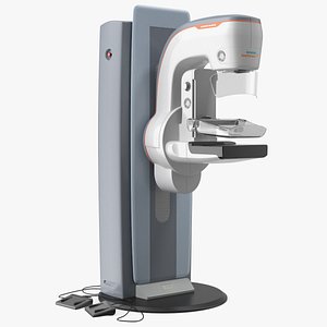 Mammograph Siemens Mammomat Revelation Rigged for Cinema 4D 3D