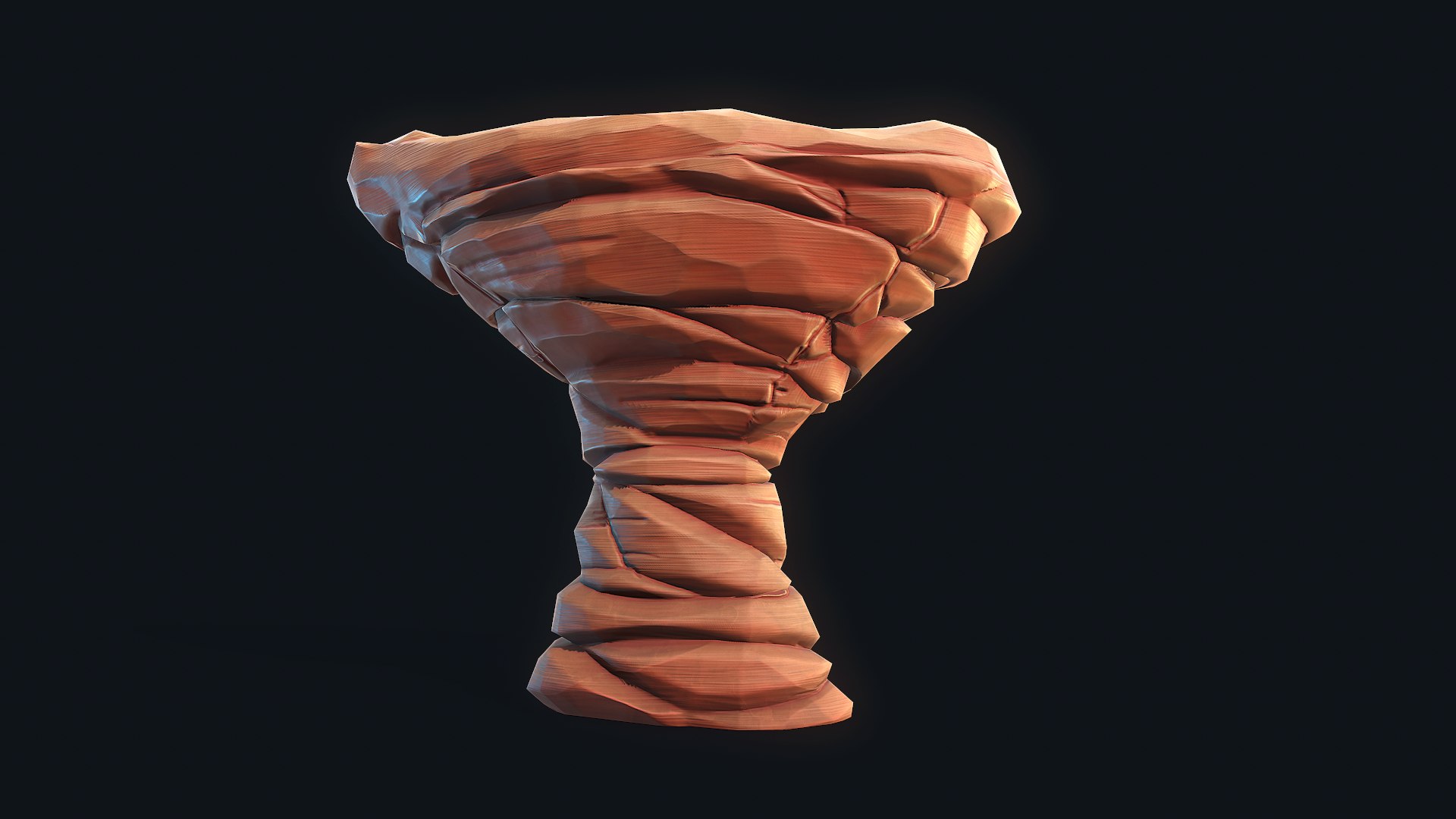 Stylized Desert Rock 3 Model - TurboSquid 2134708