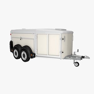 dog transport trailer 3D