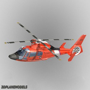 eurocopter hh-65a dauphin ii 3d model
