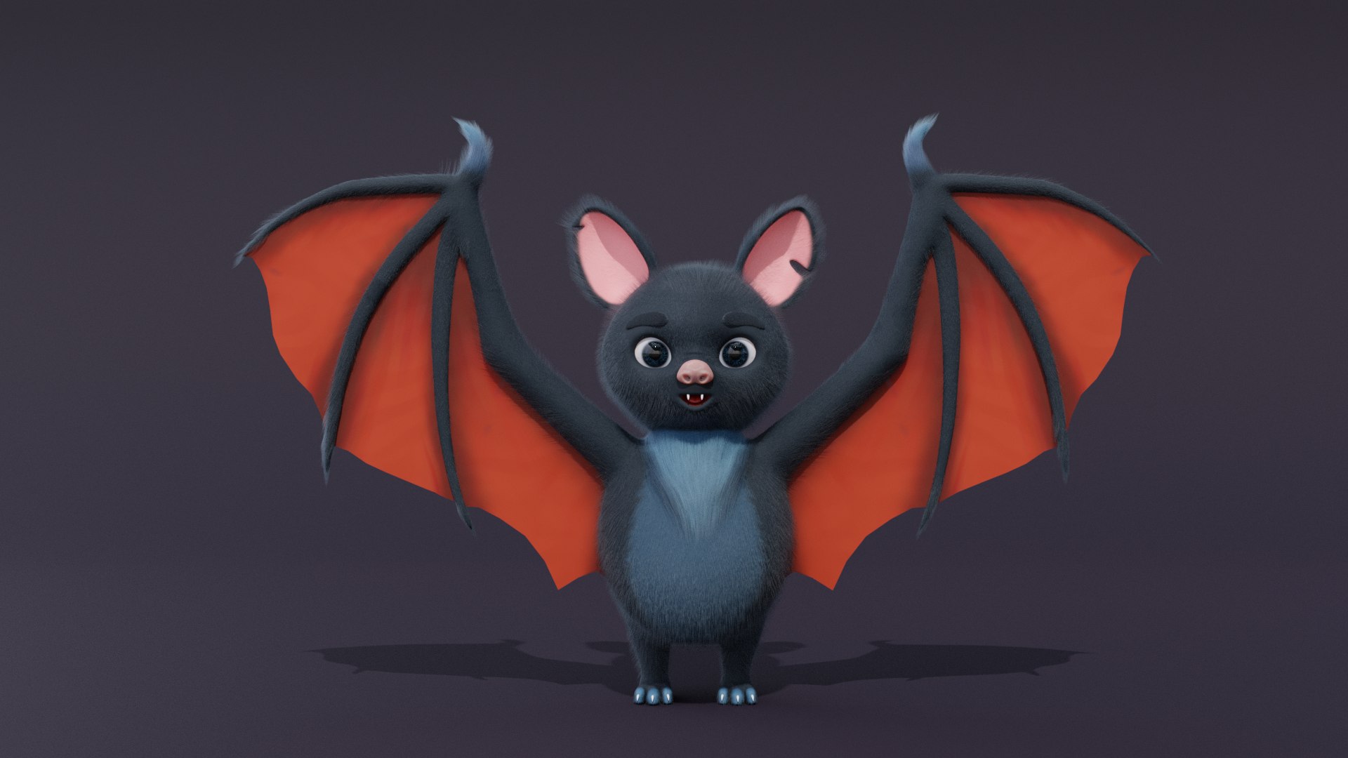 Cartoon Bat 3D model - TurboSquid 1905628