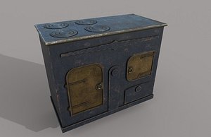 3D old stove