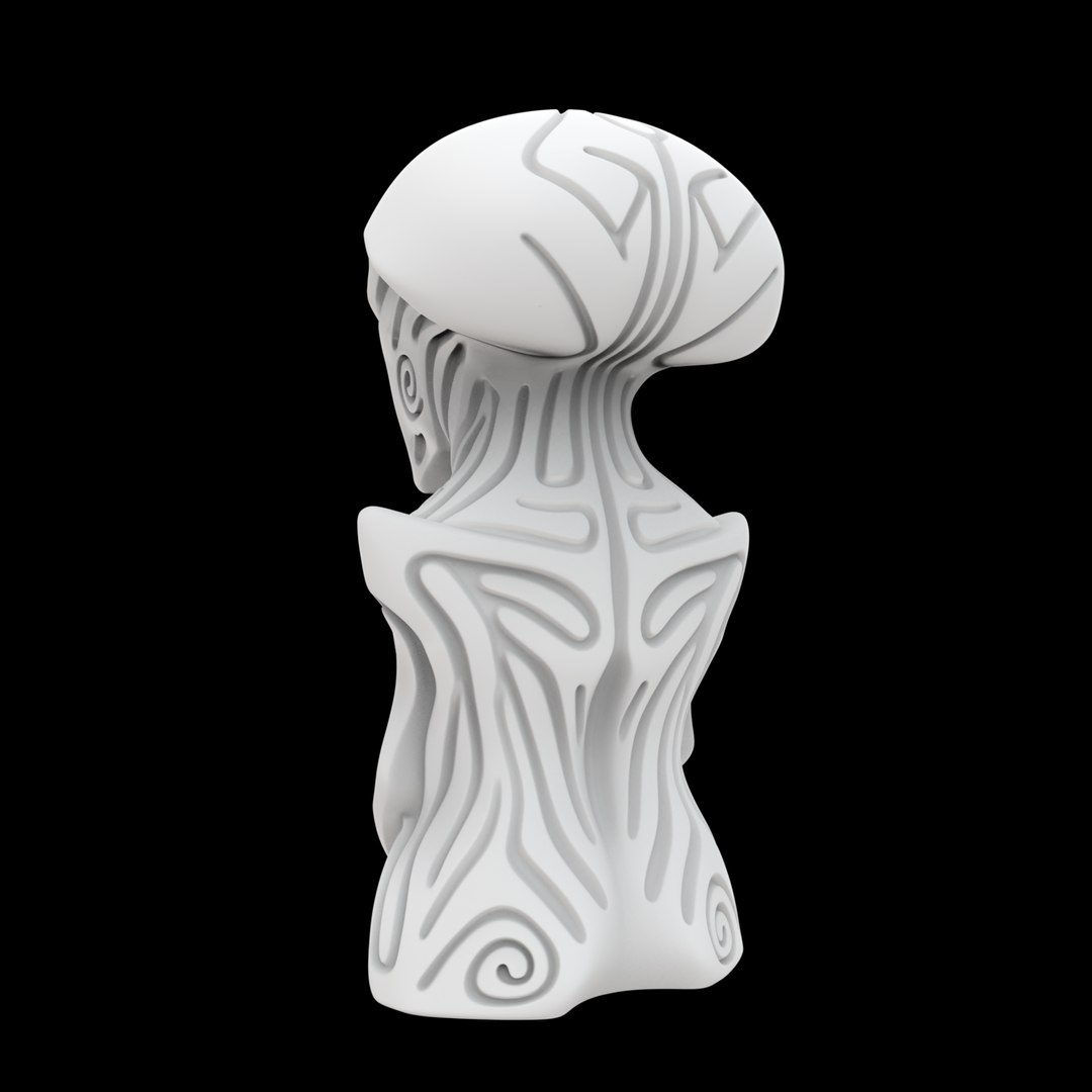 Alien Statue 3D Print Model Extraterrestrial Figure 3D - TurboSquid 2488463