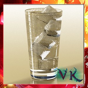 3d photorealistic glass 02