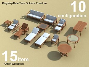 kingsley outdoor furniture amalfi 3d model