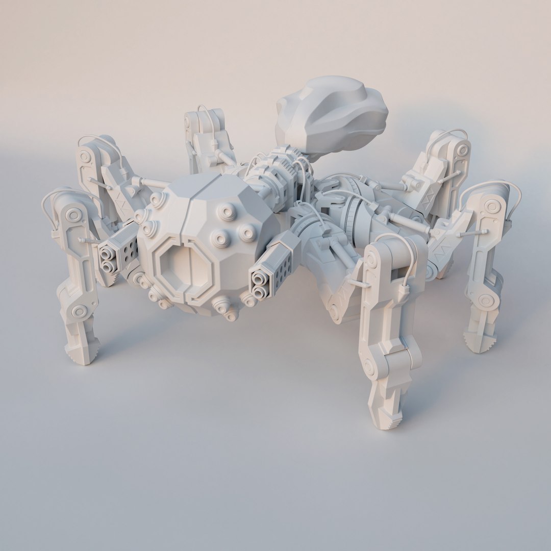character sci fi - 3D model https://p.turbosquid.com/ts-thumb/Bn/esXEj2/dRx2hBWq/arana_clay/jpg/1586453460/1920x1080/fit_q87/7277b6956ee05fa60278e19667dfa1fc7d9094af/arana_clay.jpg