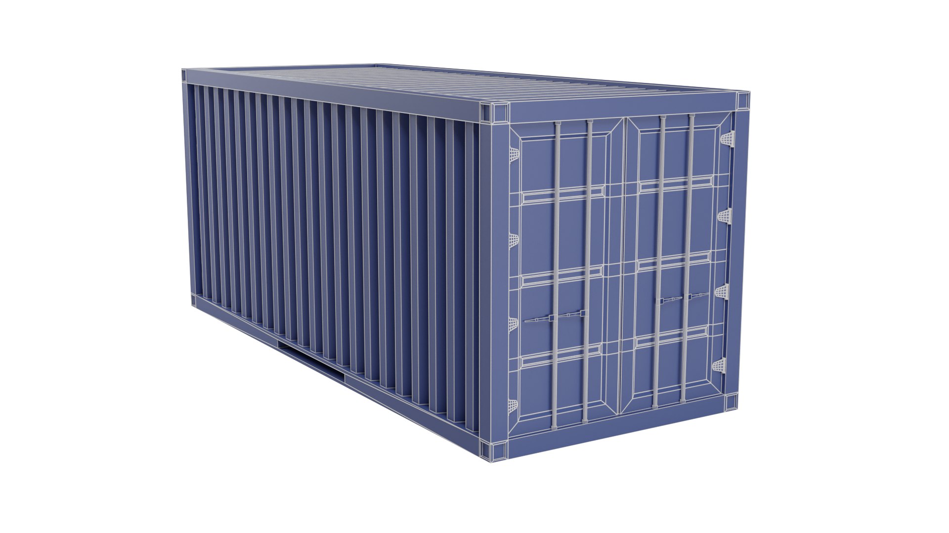 3D Cargo Container - Red - TurboSquid 1905246