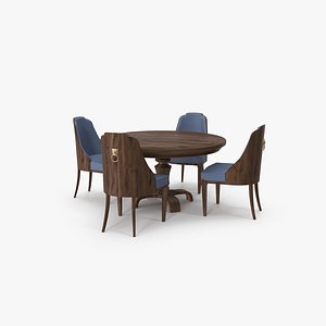 Dining Room Set 3d Models For Download Turbosquid