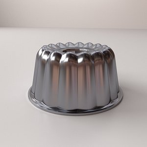 3D model Small Oval Aluminum Baking Pans VR / AR / low-poly