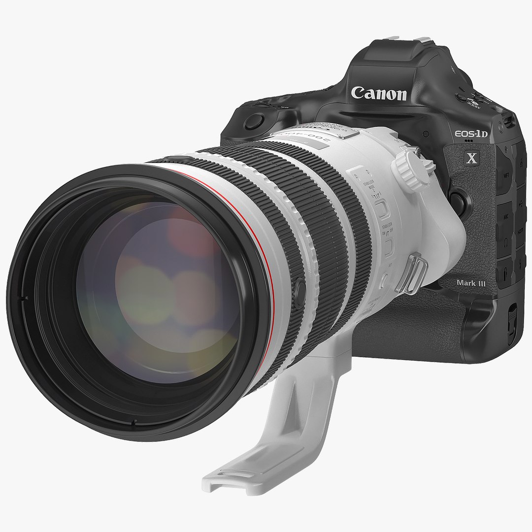 Canon EF 200 400mm Extender 3D model preview