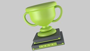 Cartoon trophy prize prize trofy cup champion