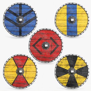 viking shield 3D model
