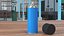Blue Recycling Aerosol Can