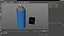 Blue Recycling Aerosol Can