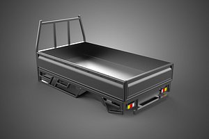 3D model FLATDECK PICKUP TRUCK BED HEADBOARD STRUCTURE FRAME HEAD RACK