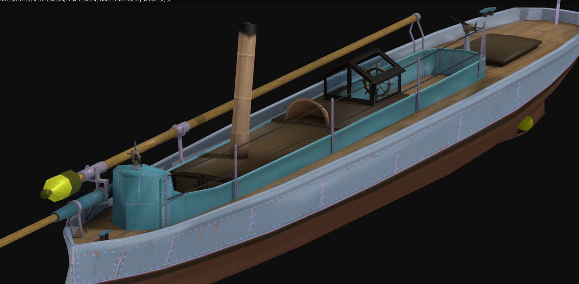 3D Torpedo Boat Alfa Iii - TurboSquid 1364021