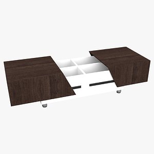 3D Wooden Coffee Table