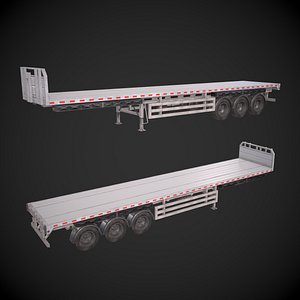 Flatbed Container 3D