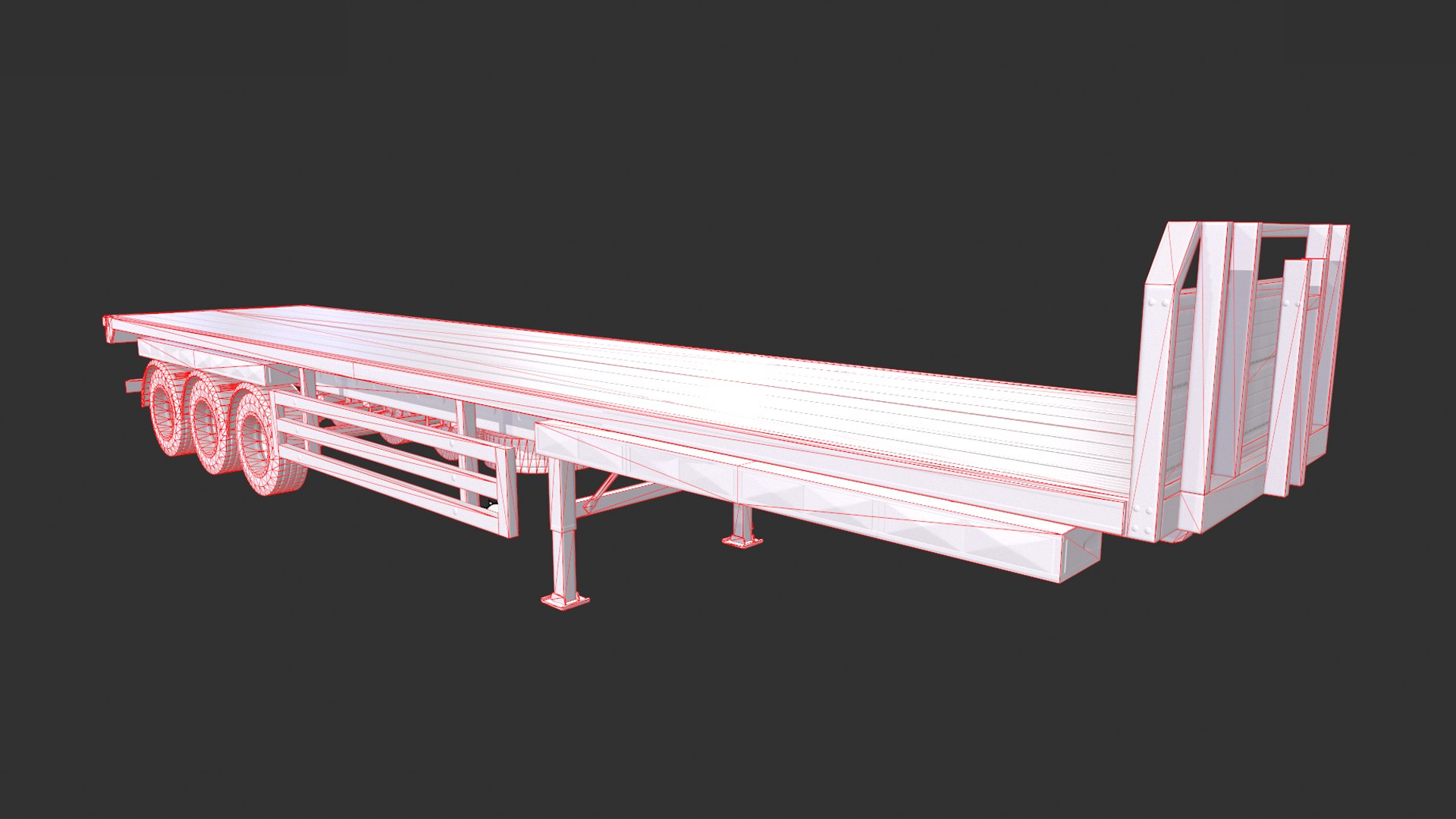 Flatbed Container 3D - TurboSquid 1773477