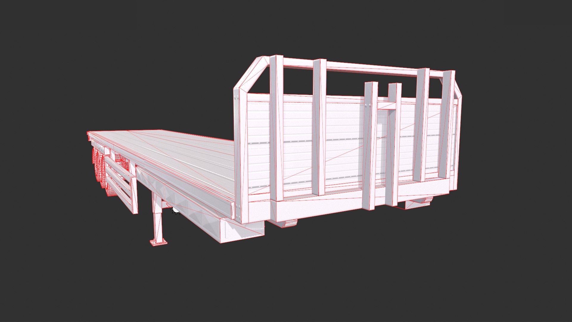 Flatbed Container 3D - TurboSquid 1773477