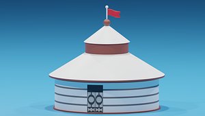 Cartoon Mongolian Yurt 1 model