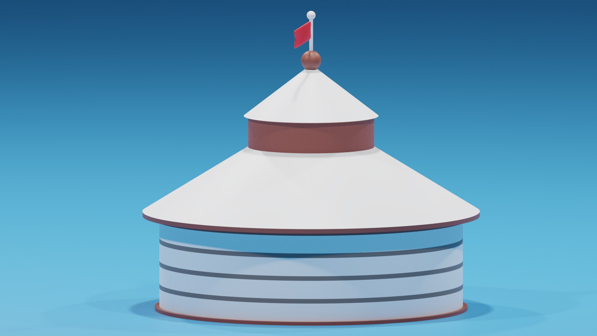 Cartoon Mongolian Yurt 1 Model - TurboSquid 2132716