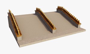 Ancient Syria Stairs 3D model