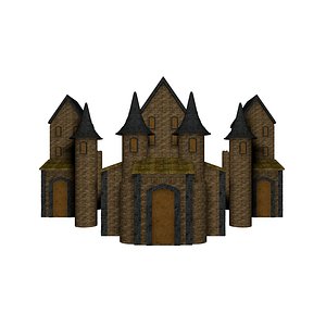 3D Stylized Modular Fairy Castle