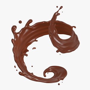 Chocolate Splash 12 3D model